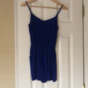 Royal Blue Criss-Cross Romper
